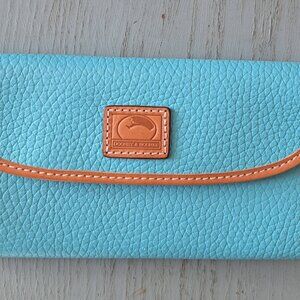 Dooney & Bourke Turquoise Leather Wallet